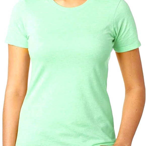 NEXT LEVEL Sandy Toes & Salty Kisses L Coastal Graphic Printed T-Shirt Mint NWT - Picture 5 of 7